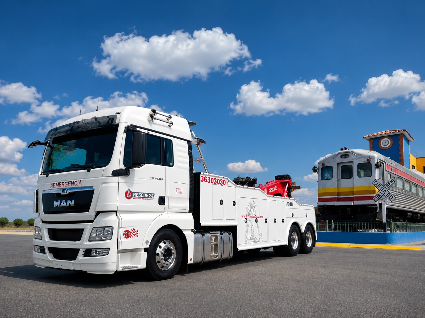 Grúa Rescue24 en camino para auxilio vial