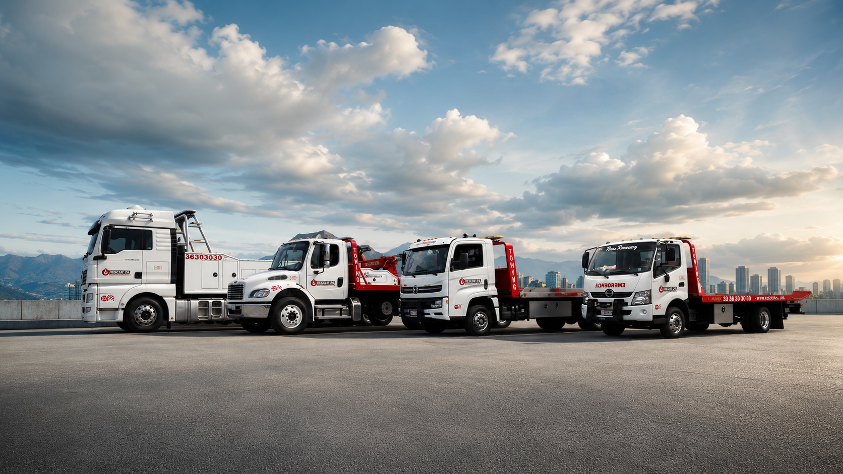 Grúa Rescue24 con plataforma para asistencia vial